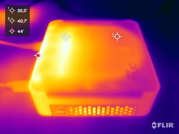 Intel NUC 13 Desk Edition Kit vs. test obciążeniowy (lewa strona)