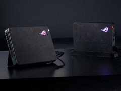 Asus dołącza prostą podstawkę do swoich procesorów graficznych ROG XG Mobile 2025. (Źródło zdjęcia: Asus)