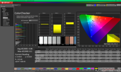 ColorChecker przed kalibracją (P3)