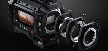 Ursa Cine 12K posiada wymienne mocowania zapewniające kompatybilność z szeroką gamą obiektywów. (Źródło: Blackmagic)