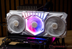 KFA2 GeForce RTX 5070 Ti HoF Gaming w teście głośności w konfiguracji otwartej