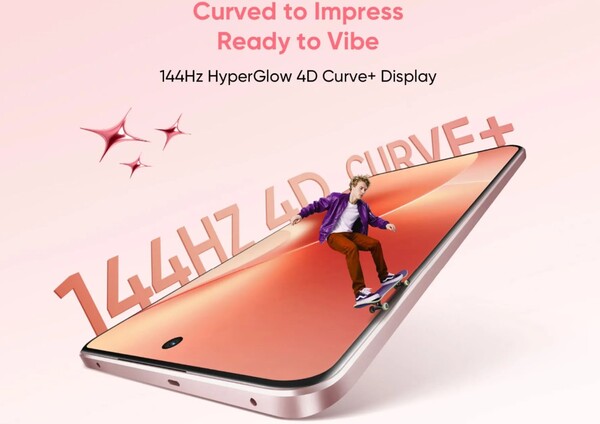 Realme 15 będzie miał częstotliwość odświeżania 144 Hz, podobnie jak Realme 15 Pro. (Źródło obrazu: Realme) 