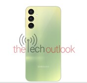 Galaxy A24 - kolor jasnozielony. (Źródło obrazu: Thetechoutlook)