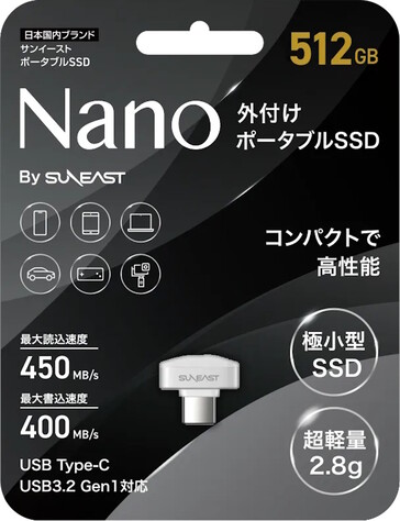 Opakowanie pamięci flash USB-C Suneast Nano. (Źródło zdjęcia: Suneast)