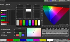 Gama kolorów CalMAN sRGB