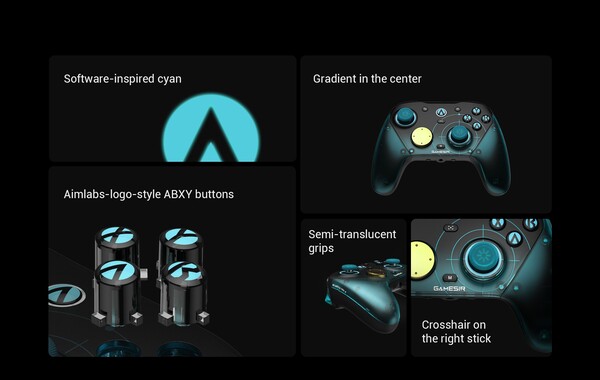 GameSir G7 Pro Aimlabs Edition ma niestandardową kolorystykę. (Źródło zdjęcia: GameSir)