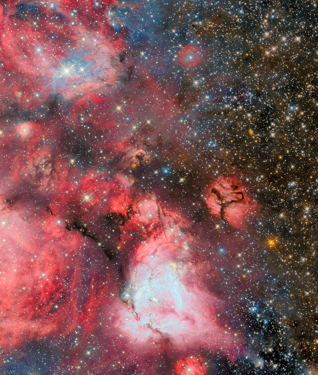 Zdjęcie N159 z Hubble'a (źródło zdjęcia: ESA/Hubble, NASA i R. Indebetouw)