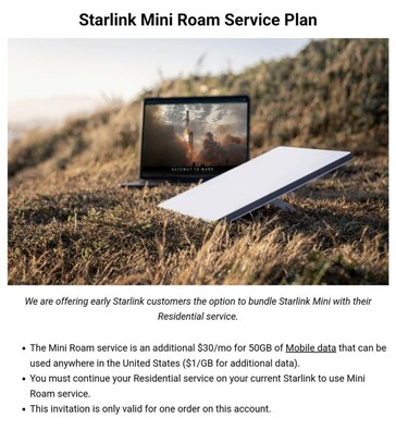 Oferta Starlink Mini Roam
