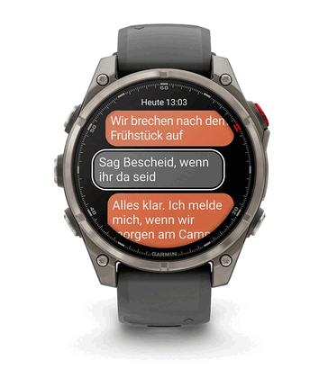 Komunikacja satelitarna może być również wykorzystywana do pisania bardziej trywialnych wiadomości. (Źródło obrazu: Garmin)