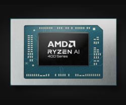 Analiza wydajności i efektywności AMD Ryzen AI 400. (Źródło obrazu: AMD)