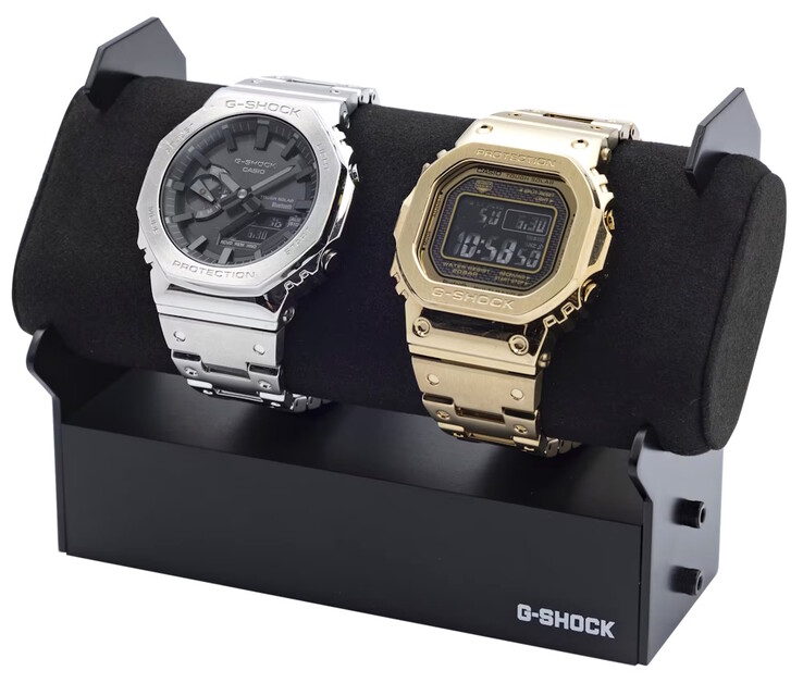 Uchwyty do zegarków G-Shock są dostępne w wersji z jednym i dwoma zegarkami. (Źródło zdjęcia: Casio)