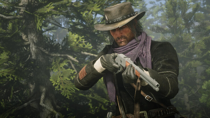 Obraz przedstawiający Johna Marstona w Red Dead Redemption 2. (Źródło obrazu: suika1885 - Nexus Mods)