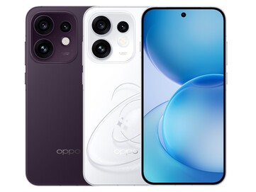 Oppo Reno 16 w kolorach Purple i Pop White.