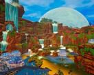 Ilustracja przedstawiająca bazę w grze „The Planet Crafter”, obecnie dostępnej na platformie Steam z 50-procentową zniżką.