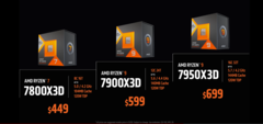 Kupić AMD Ryzen 9 7950X3D i Ryzen 9 7900X3D będzie można 28 lutego (image via AMD)