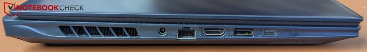 Po lewej: zasilanie, LAN, HDMI 2.1, USB-A 3.2 Gen 2, USB-C z Thunderbolt 5 (PD 3.0, DP 2.1, USB 4)