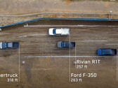 Test holowania Cybertruck vs Ford F-350 vs Rivian R1T (zdjęcie: Tesla)