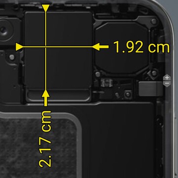 Rozmiar głównego modułu aparatu w modelu iPhone Duo