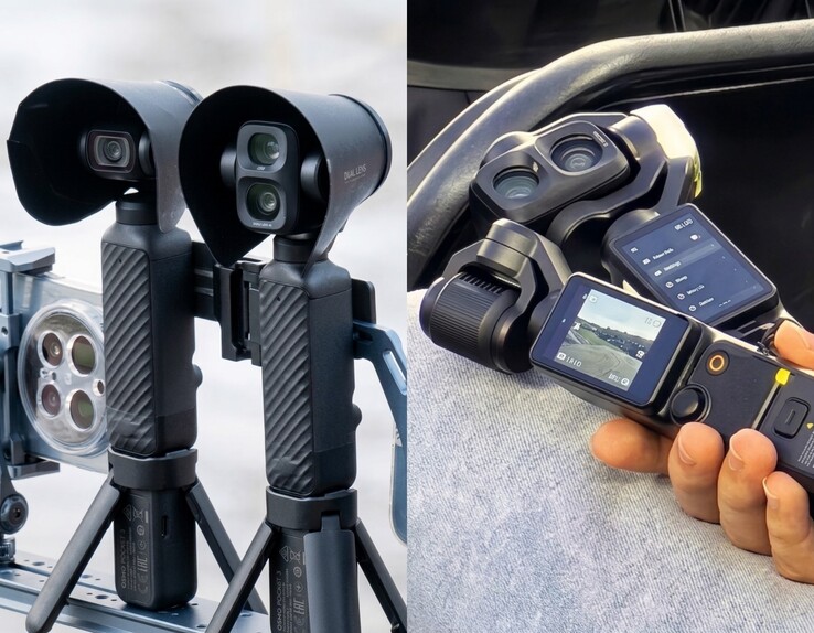 Nasze najnowsze spojrzenie na DJI Osmo Pocket 4 Pro (po prawej). Ulepszona sztuczna inteligencja.