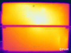 Test obciążeniowy temperaturą powierzchni (tylna strona bez podstawki)