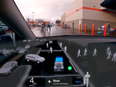 AI DRIVR na YouTube demonstruje swoją Teslę działającą na FSD v12 poruszającą się po parkingu Costo z niezwykłą łatwością. (Źródło obrazu: AI DRIVR na YouTube)