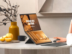 Zenbook Duo (2026) jest mniejszy, ale bardziej wydajny niż jego poprzednik. (Źródło zdjęcia: Asus)