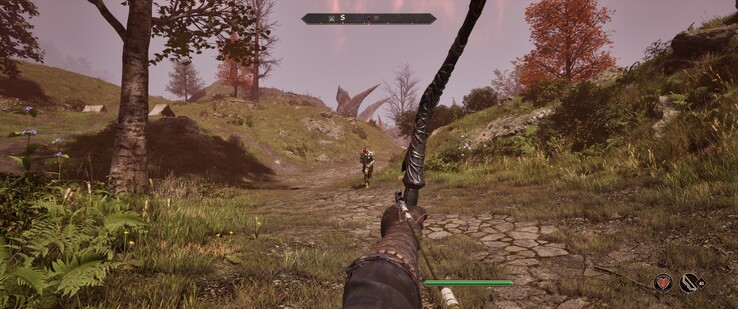 Trzymamy tego bandytę na dystans za pomocą łuku. (Źródło obrazu: The Elder Scrolls IV: Oblivion Remastered)