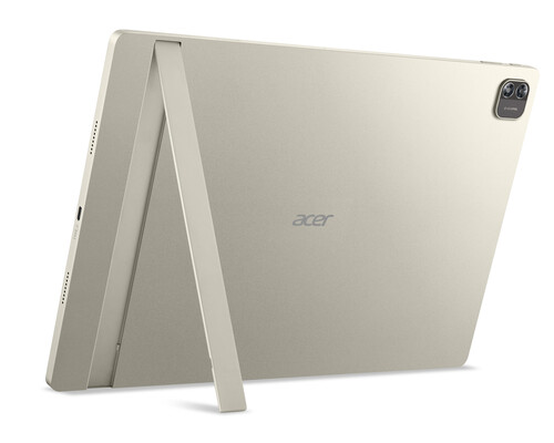 Tył Iconia A16 wyposażony w podpórkę. (Źródło zdjęcia: Acer)