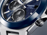 W przypadku nowych modeli Edifice, kolor bezela idealnie pasuje do tarczy. Na zdjęciu - zbliżenie bezela Casio Edifice EFS-S650D-2A (źródło zdjęcia: Casio) 