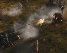 Ilustracja przedstawiająca kilka mechów z gry „Iron Harvest”, obecnie dostępnej w sprzedaży na platformie Steam.