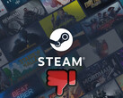 Tło Steam z symbolem kciuka w dół poniżej (Źródło obrazu: Valve z poprawkami)