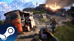 Zrzut ekranu z otwartego świata gry FPS Far Cry 4 firmy Ubisoft, który przedstawia rozgrywkę i walkę w grze. (Źródło obrazu: Steam - edytowane)