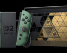 Na zdjęciu przedstawiono konsolę Switch 2 z limitowaną edycją gry „The Legend of Zelda: Ocarina of Time”.