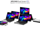 GPD Duo będzie wyposażony w dwa 13,3-calowe panele OLED od Samsunga (źródło obrazu: GPD)