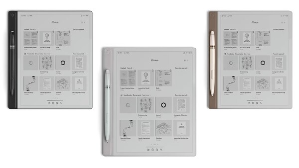 Montblanc Digital Paper jest dostępny w trzech kolorach z dopasowanymi rysikami.