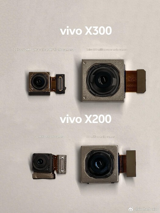 Seria Vivo X300 zyska dzięki większemu aparatowi z przodu