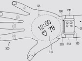 Koncepcja nowego projektora-zegarka. (Źródło: Samsung via USPTO)