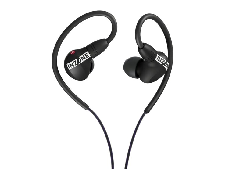 Monitory douszne Sony Inzone E9 w kolorze czarnym. (Źródło obrazu: Sony)