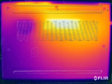 Temperatury powierzchni podczas testów obciążeniowych (na dole)