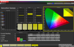 Nasycenie CalMAN (profil: domyślny)