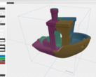 3D slicer - darmowe narzędzie do druku 3D dla małych drukarek z Benchy na wyświetlaczu