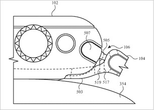 Apple Zegarek z kamerą. (Źródło obrazu: USPTO)