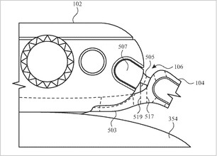 Apple Zegarek z kamerą. (Źródło obrazu: USPTO)