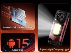 Specyfikacja Oukitel WP56: Procesor Dimenty 7050, Android 15 i lampka kempingowa (Źródło obrazu: Oukitel; przycięte)