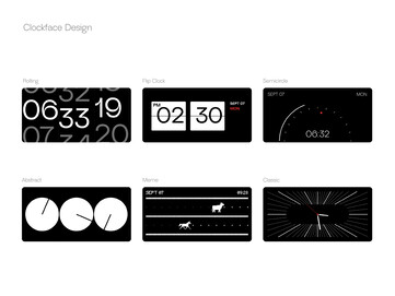 Do wyboru są różne tarcze zegara.