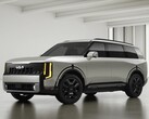 Model Kia Telluride z 2027 r. przedstawiony w wersji kolorystycznej „Ivory Silver”