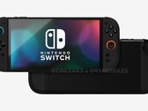 Wyciekłe rendery Nintendo Switch 2 ujawniają znacznie większy wyświetlacz niż jego poprzednik. (Źródło obrazu: 91Mobiles &amp; OnLeaks)