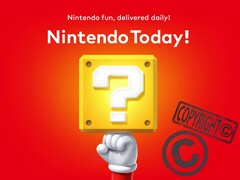 Aplikacja Nintendo Today z symbolem praw autorskich (źródło zdjęcia: Nintendo of America, Laws.com z poprawkami)