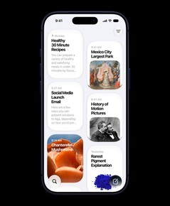 Aplikacja Siri wyświetla poprzednie rozmowy.