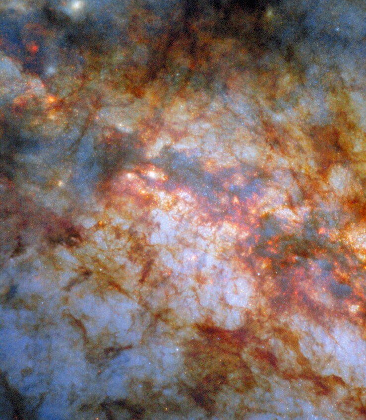 Obraz Messiera 82 uchwycony przez Hubble'a (źródło obrazu: ESA/Hubble, NASA i W. D. Vacca)
